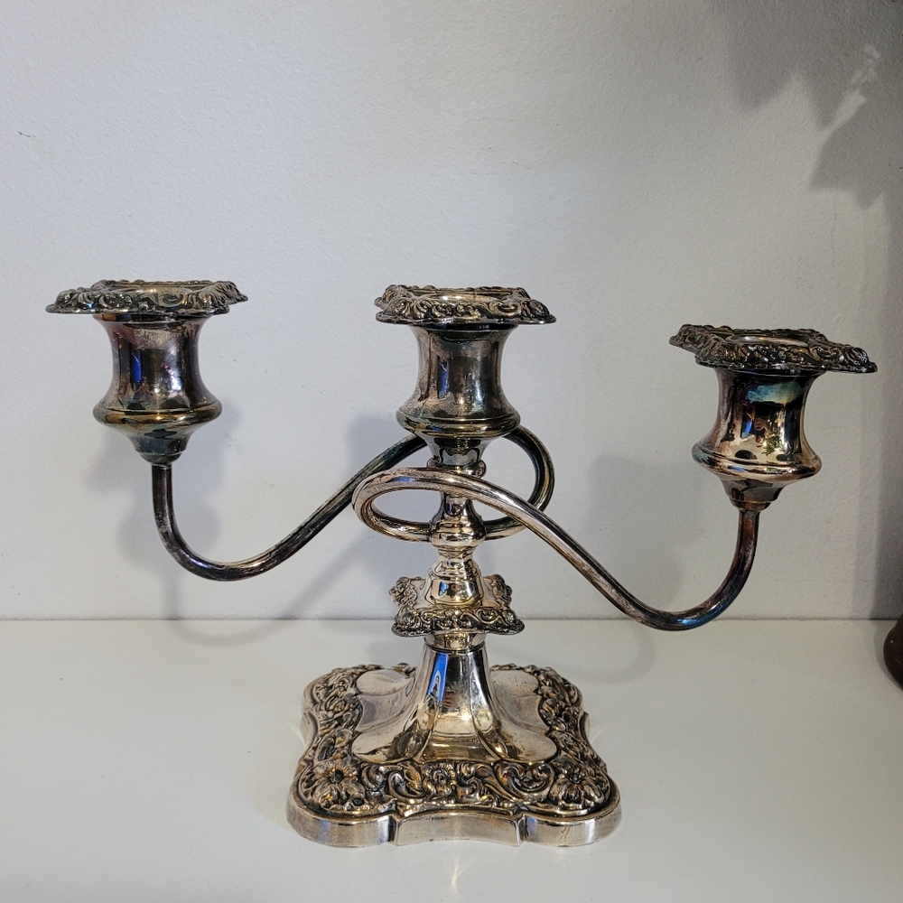 Vintage Art Nouveau Benedict Proctor Silver Plated Candle Holder